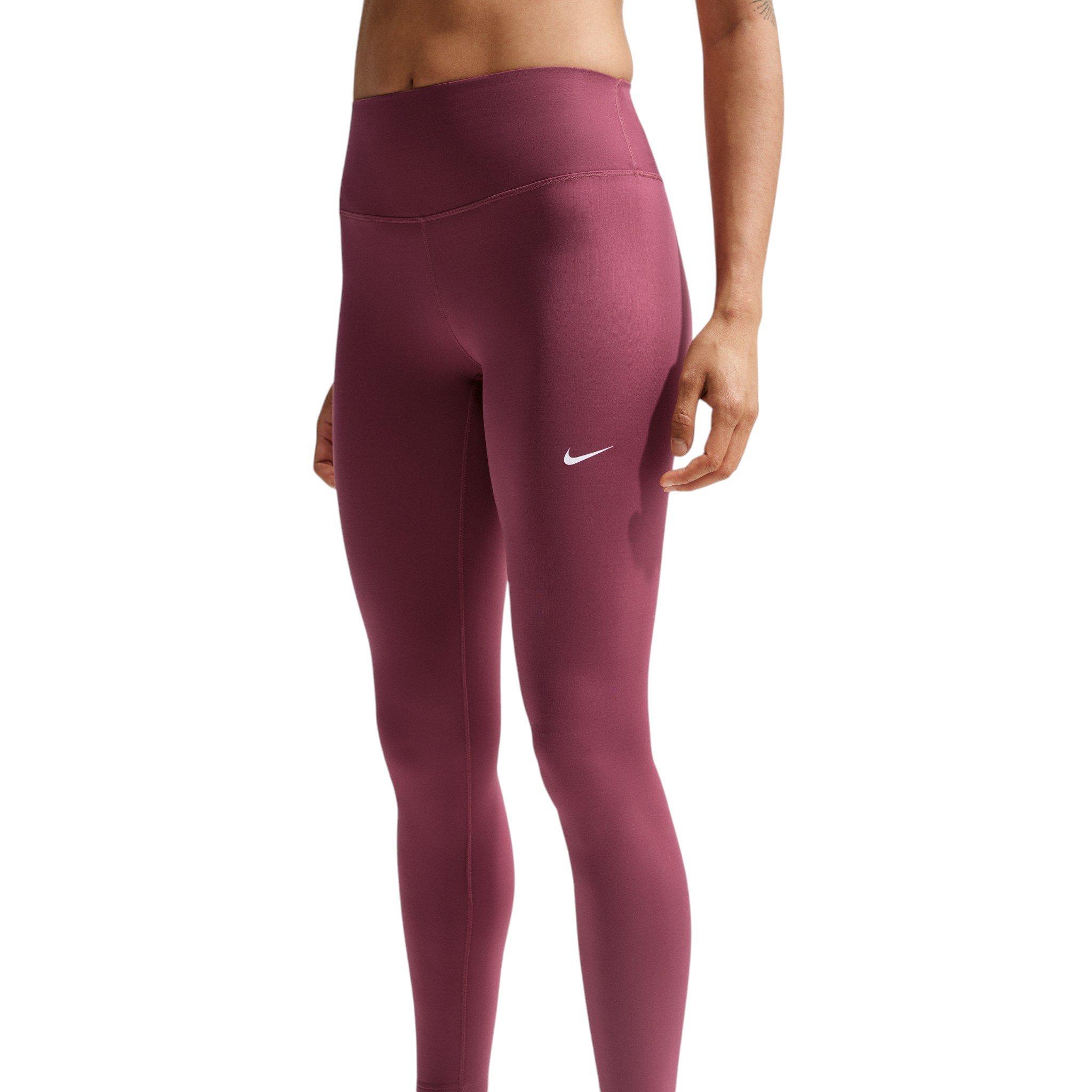Nike Women's One Therma-FIT High-Waisted Full-Length Leggings - Pink Smoke - PINK SMOKE